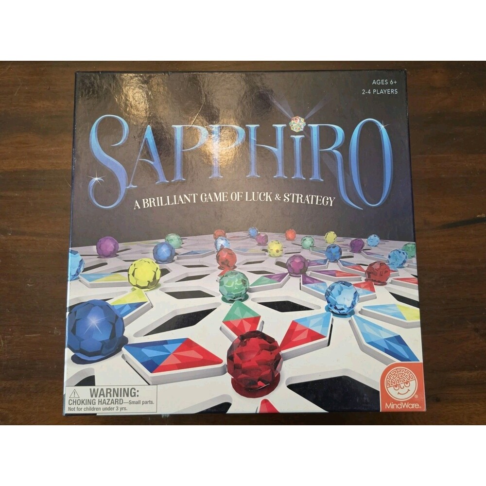 Sapphiro by MindWare Strategy Luck Jewels Board Game 2016 (100% Complete)